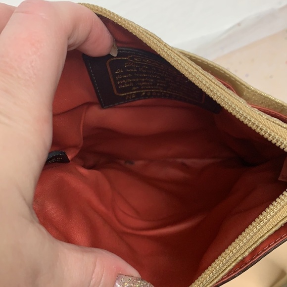 Coach Swingpack Stud Lurex Gold Jacquard CrossBody - Picture 8 of 9